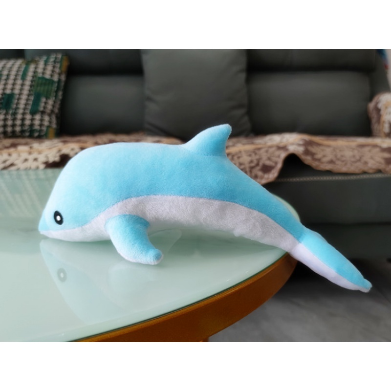 【精选好货】可爱小海豚公仔鲸鱼毛绒玩具公仔儿童女生床上陪睡觉抱枕