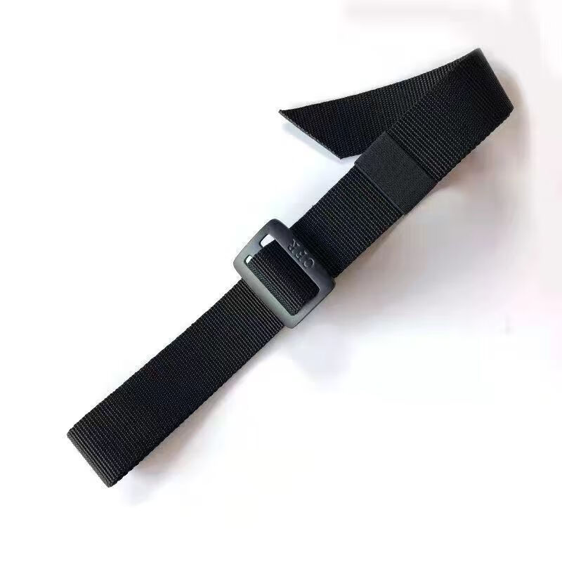 允腾黑色编织内腰带救援火焰蓝黑色编织训练内带编制作训腰带 中号