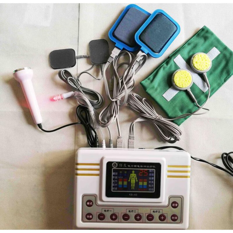 tificy器械店 电疗仪家用理疗仪中频电子脉冲按摩仪足疗腰部激光综合
