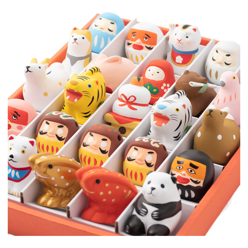 中川政七商店许愿达摩摆件开业桌面治愈礼物吉祥物车内家庭办公室装饰