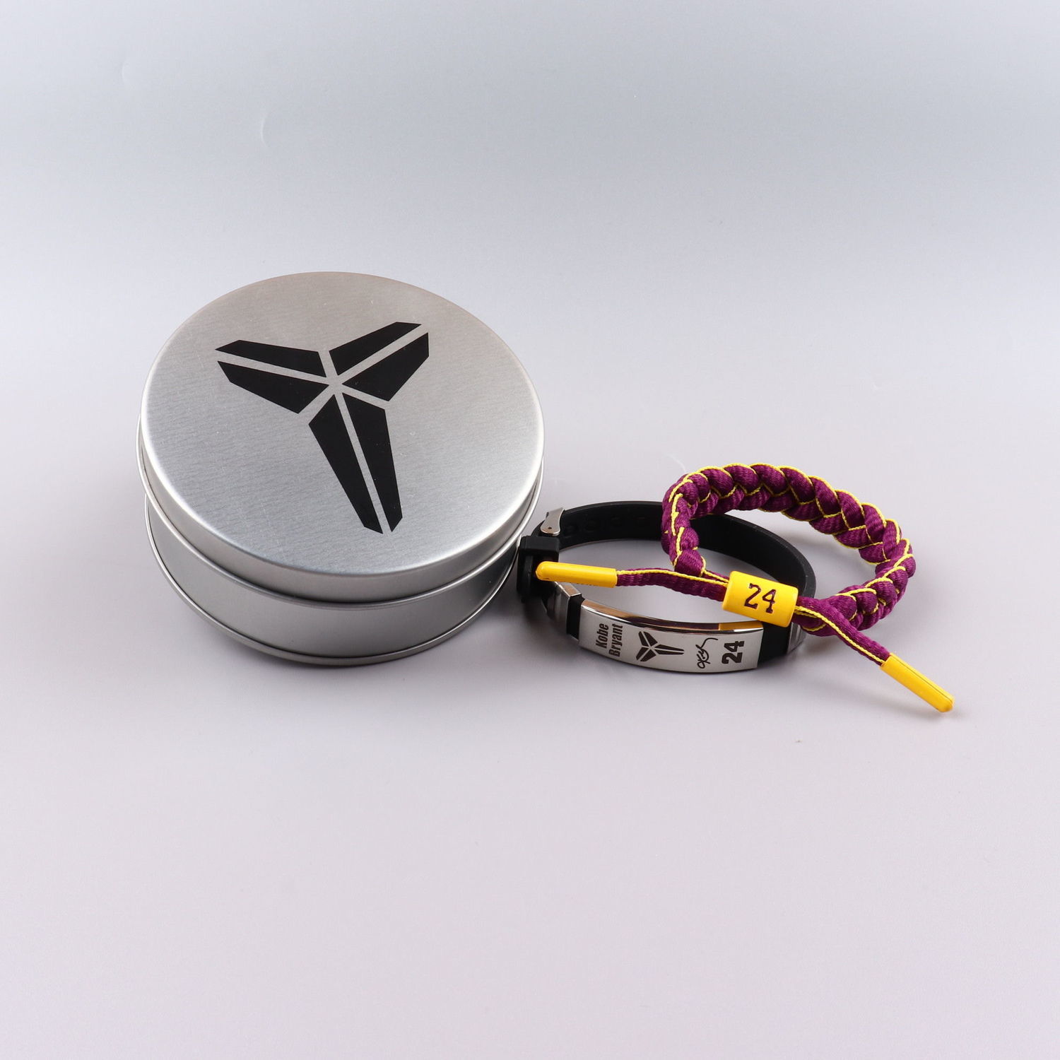 aiosc篮球手环科比手环钢钛手环詹姆斯库里欧文字母哥手环硅胶运动