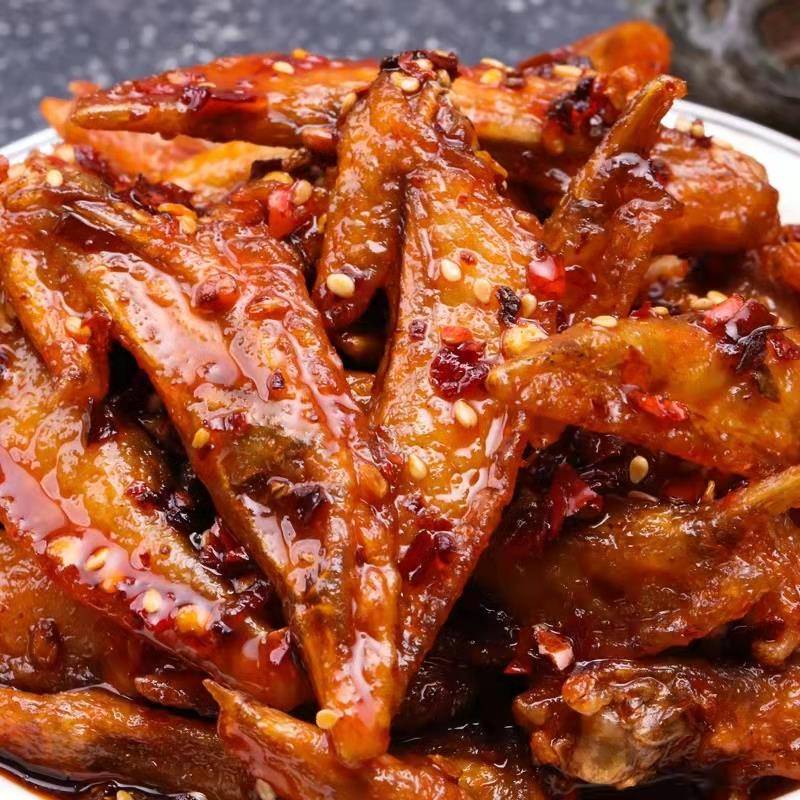 辣岚格香辣鸡翅湖南特产香酥鸡翅尖麻辣熟食下酒菜零食 香酥鸡翅120g*