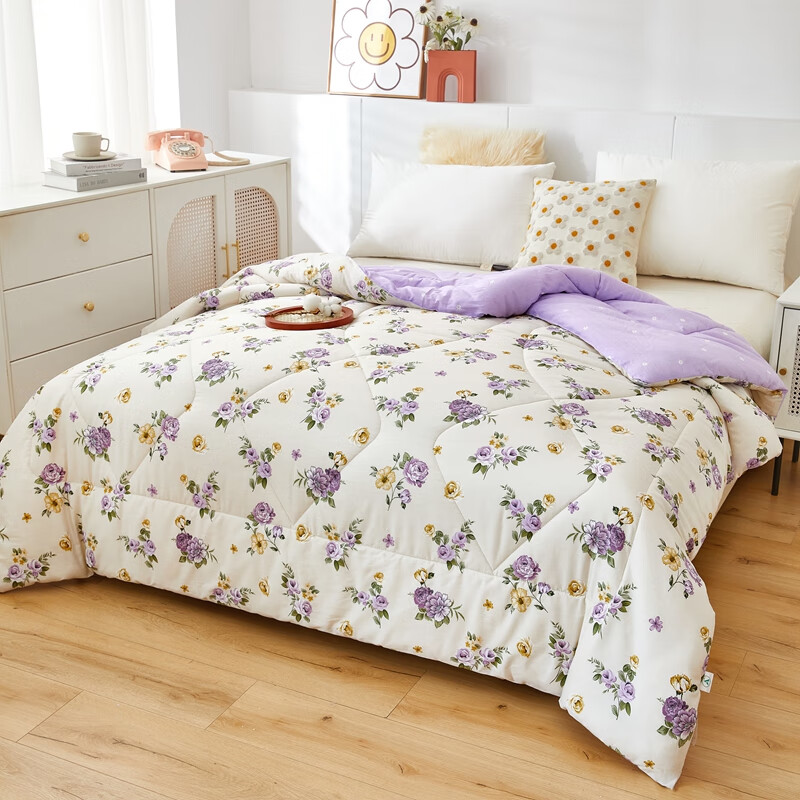 朴顿庄园a类100%新疆棉被子里外全棉新疆棉花被秋冬被单双人被芯 爱的