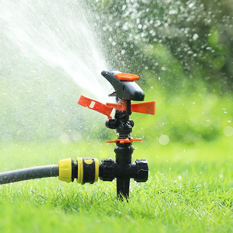 汉轩自动旋转喷头草坪洒水器浇花降温园林绿化喷水器农用喷灌喷头