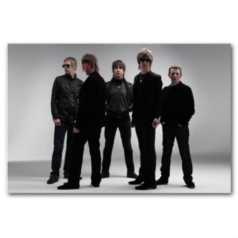 狼天影 oasis绿洲乐队海报摇滚墙贴画宿舍卧室房间学生贴纸可来图定制