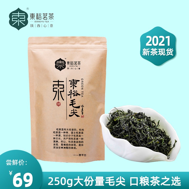 【口粮茶】2021年新茶东裕毛尖茶叶绿茶茶250g栗香浓香耐泡 半斤装 甘醇好味