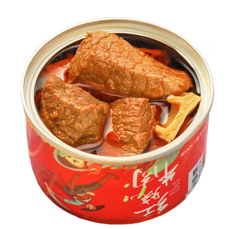 菜師傅 紅燒牛肉罐頭澆頭加熱即食肉制品熟食速食食品 紅燒牛肉100g*13罐