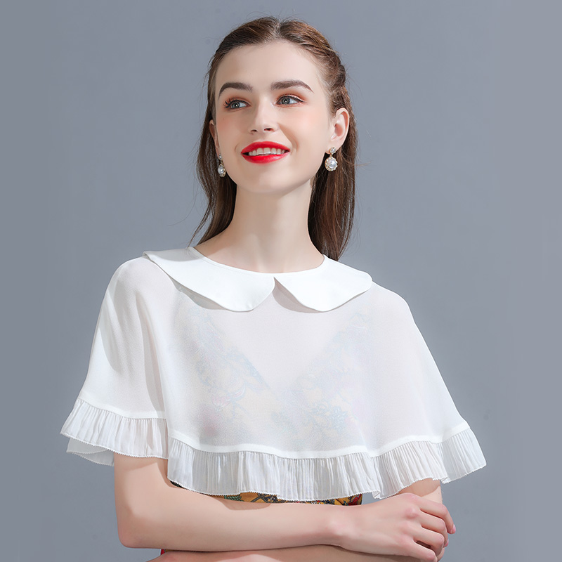 雪纺斗篷披肩夏季配裙子外搭短款2021新款小披肩薄款百搭防晒罩衫