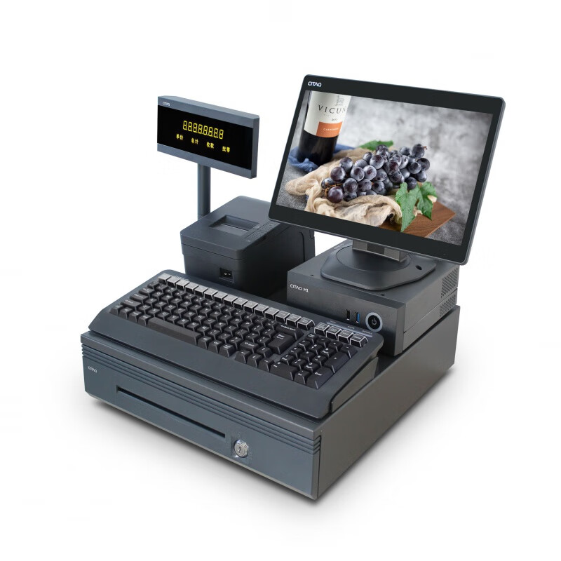 川田m1plus商用分体式收款机超市进销存收银机大品牌新升级 单屏 官方