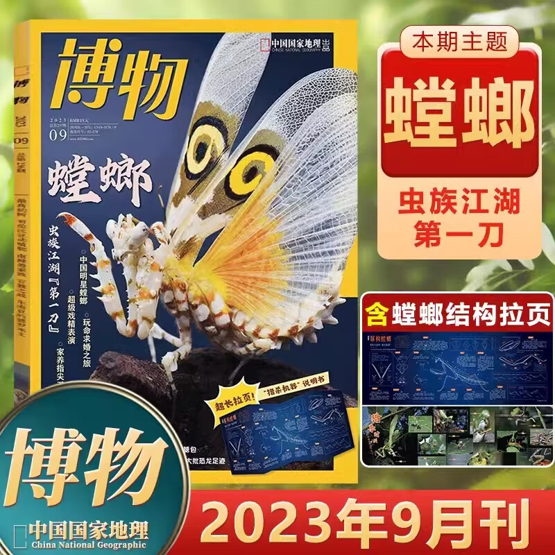 中国国家地理出品 2023年9月第9期 螳螂