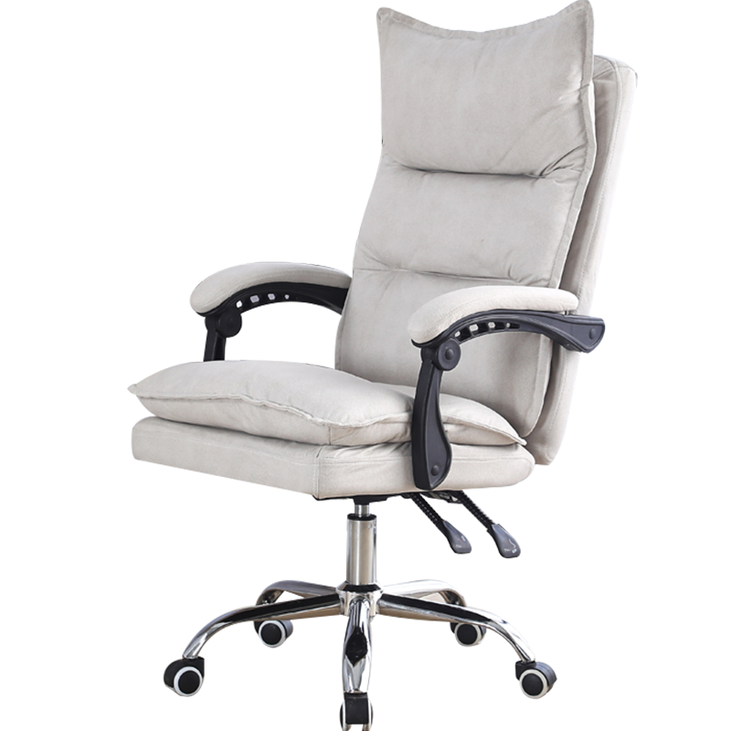 舒客艺家 电脑椅 家用办公椅老板椅人体工学椅休闲可躺转椅子升降电竞游戏主播椅 天空白【科技布-防水-免拆洗】