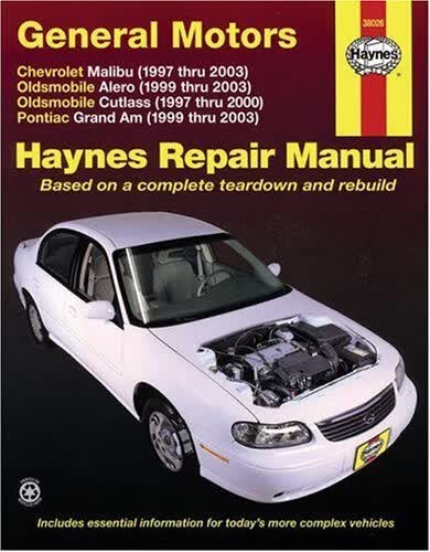 预订 General Motors covering Chevrolet Malibu (97-03), Oldsmobile Alero (99-03), Oldsmobile
