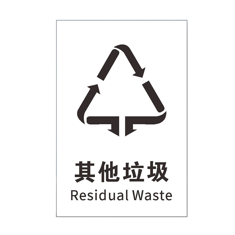 垃圾桶分类标识贴纸墙贴北京上海杭州深圳垃圾
