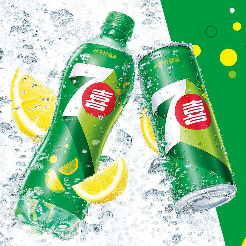 百事可乐 7喜可乐 7up柠檬碳酸饮料 900ml*12瓶整箱七喜新老包装随机主图1