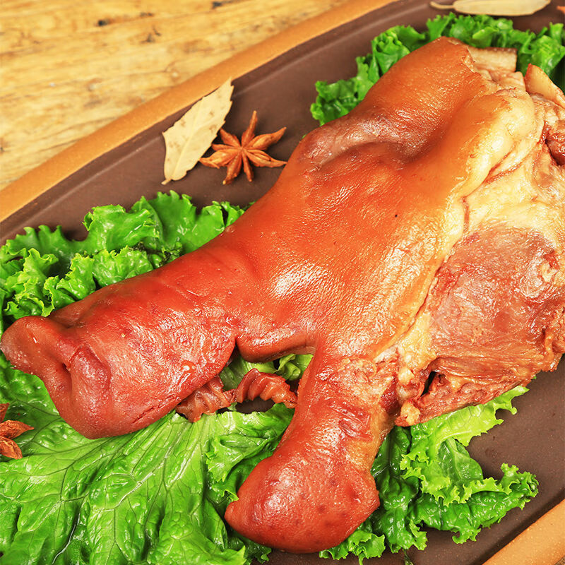 虎钢馋200g酱卤猪头肉五香酱香猪下巴卤味熟食真空包装开袋即食下酒菜