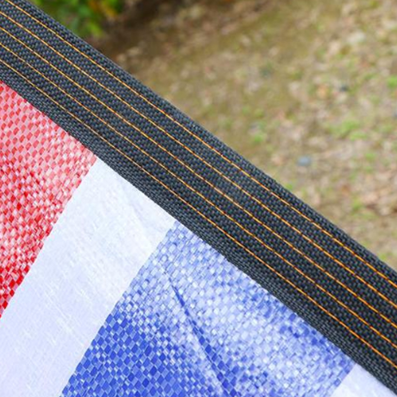 立采三色彩条布花油布篷布防水布 2x2m【120克包边打孔】1件价