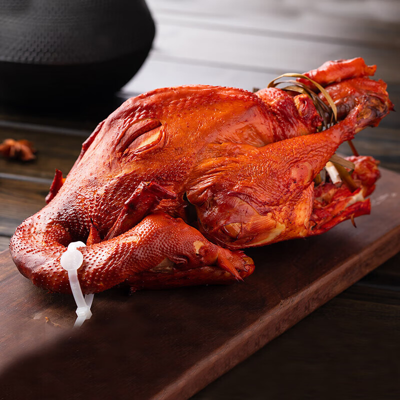 哺食旺沟帮子熏鸡烧鸡尹家老式熏鸡东北特产整只鸡即食熟食 鲜熏公鸡