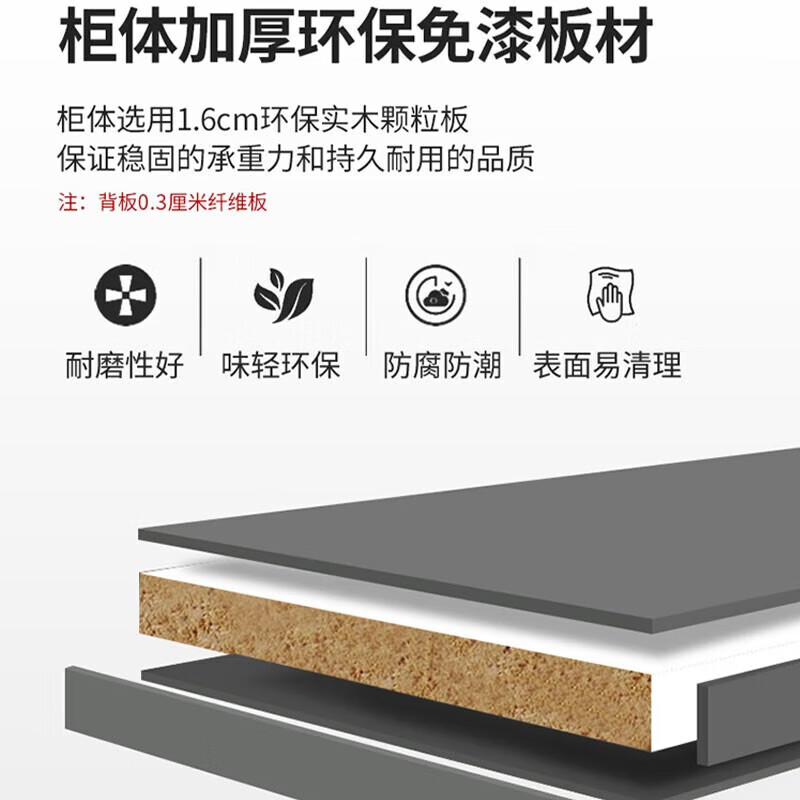 木叶间上门安装简约书桌带衣柜一体电脑桌书柜组合小户型家用卧室写字台 白色1.8三门衣柜+书桌+顶含凳子 包安装