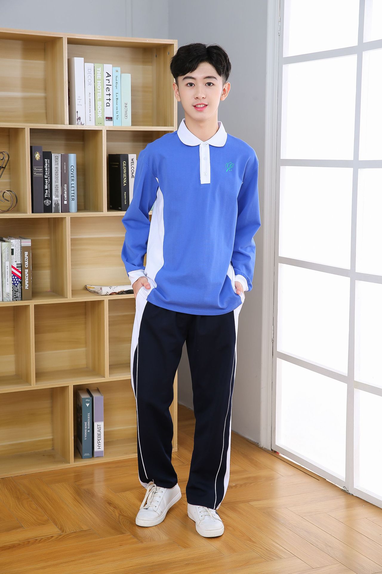 布恩普深圳校服中学夏装速干冰感短袖短裤秋衣长裤外套装初高中男女