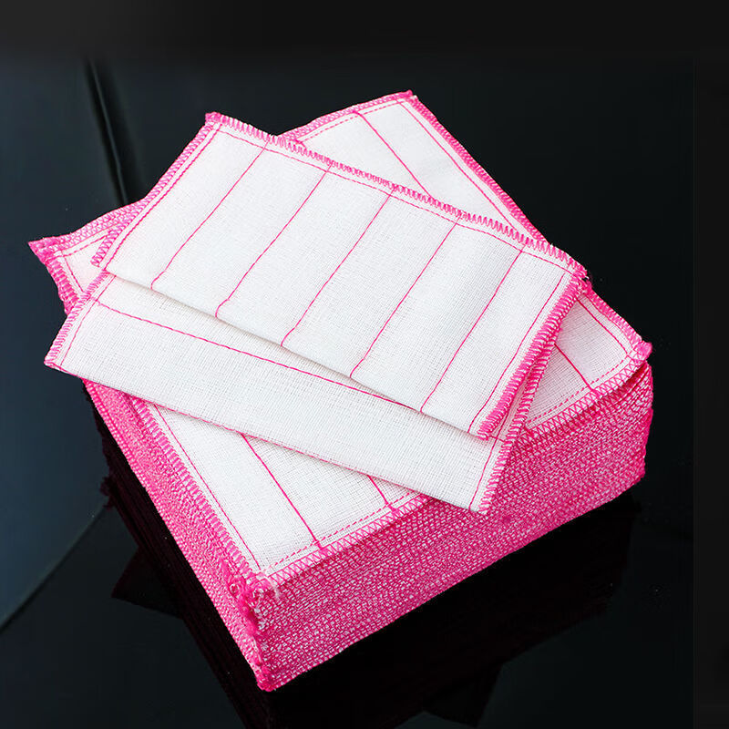 【精选】抹布厨房洗碗布家务清洁子擦桌吸水易不沾油掉毛去油百洁布刷