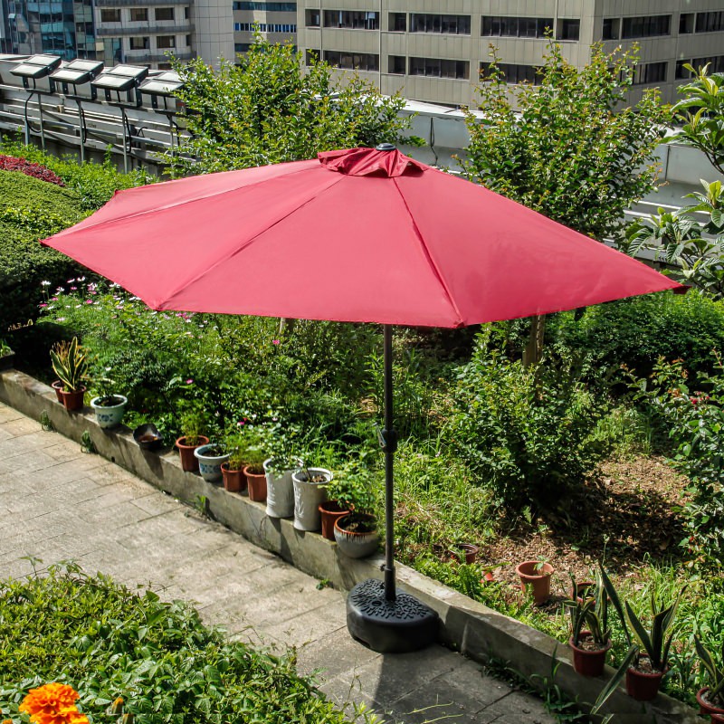 雅德阁 半边伞户外遮阳伞3米半圆墙壁伞阳台侧边伞防雨庭院伞太阳伞