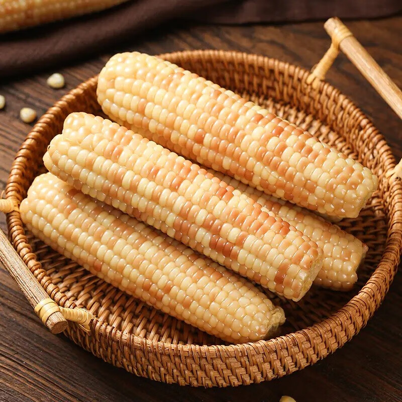 禾语鲜 云南西双版纳香糯小玉米拇指玉米新鲜甜糯黏粘玉米棒真空装 香