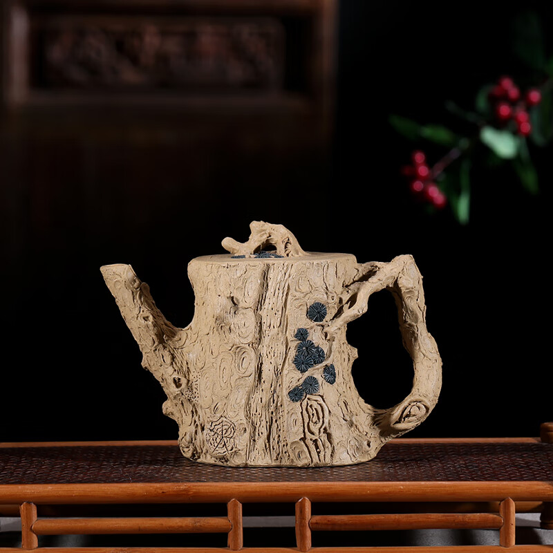 省陶瓷艺术名人 非遗传承人【正高级工艺美术师 】陈忠庆【古松】茶具