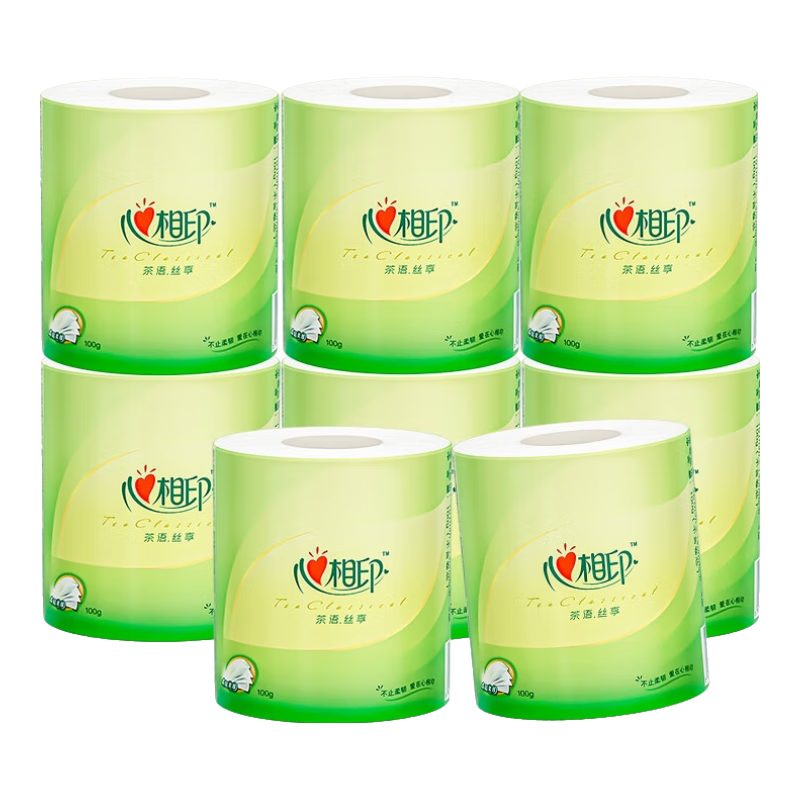 心相印 卷纸茶语系列有芯卷筒纸 4层 100g/卷*7卷