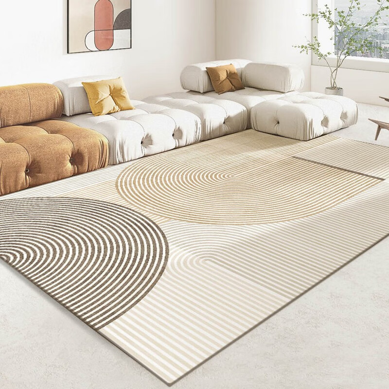 季象客厅地毯家用卧室茶几高级感日式毯子现代极简轻奢满铺侘寂风定制 FS-T139 120X160cm