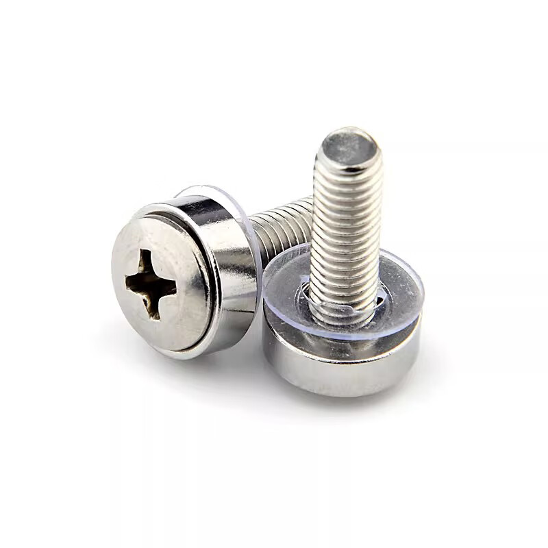 永皓营弘 304不锈钢/镀镍螺钉手拧面板机柜螺丝卡式螺母组合螺钉 m6*