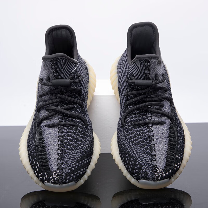 zo椰子鞋男350满天星亚洲真爆三杠透气潮流软底休闲跑步鞋情侣 黑芝麻