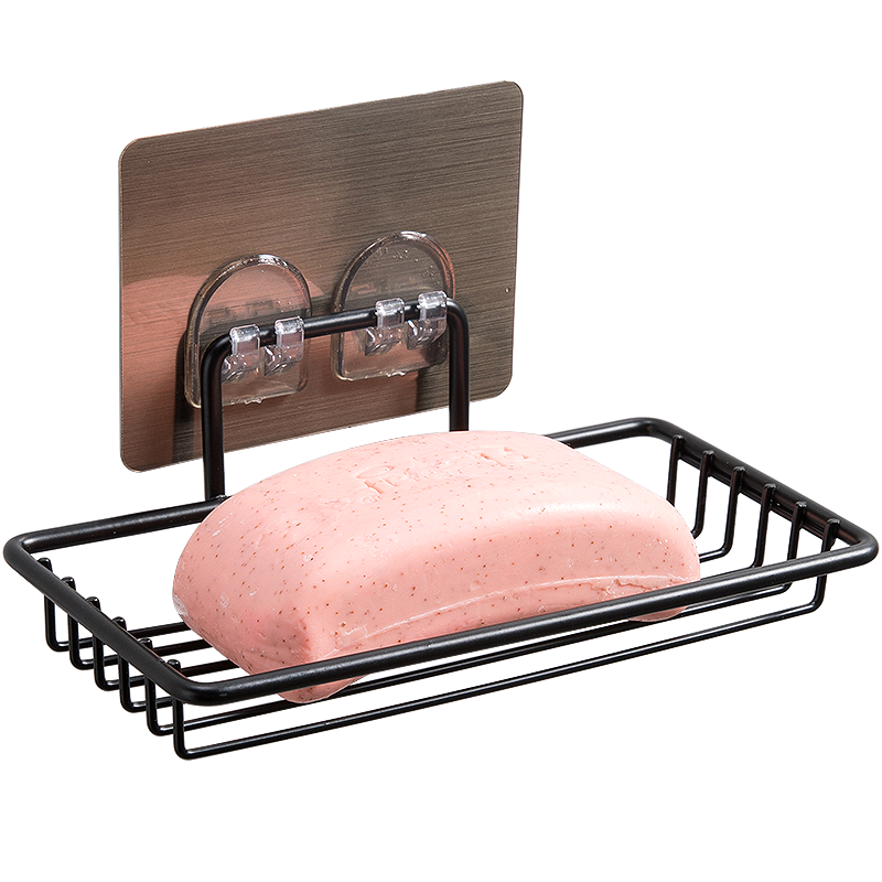 黑色款双庆肥皂盒免打孔壁挂安装方便值得推荐|京东浴室用品价格曲线在哪看