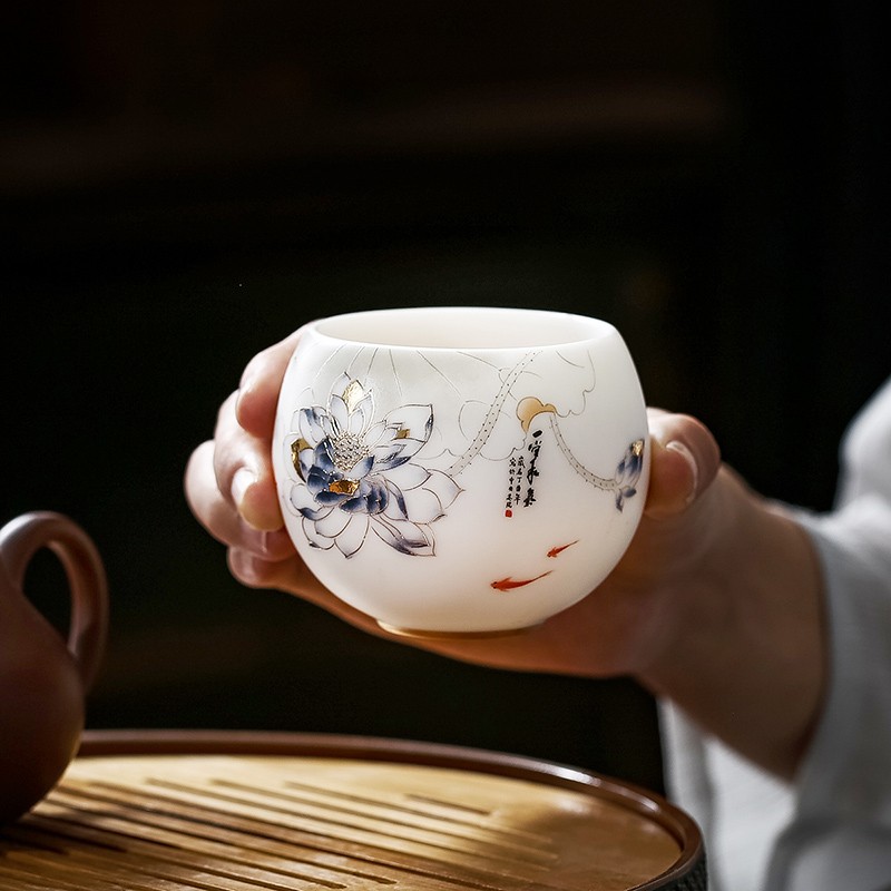 领艺优选妙色清欢主人杯茶杯小号品茗杯功夫茶具个人杯单杯家用办公送