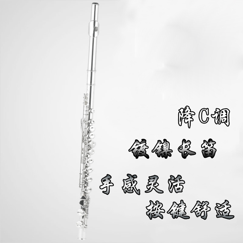 奇宝居  长笛 16闭孔镍银长笛 长笛乐器管 初学演奏