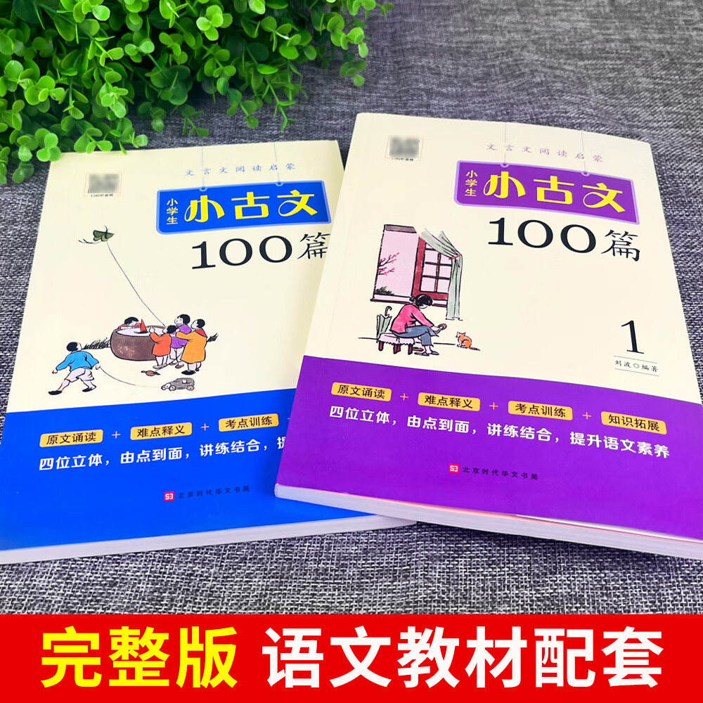 小学生必背小古文100篇上下册2本 新编语文100课彩图注音文言文阅读 小学生小古文100篇（全2册）