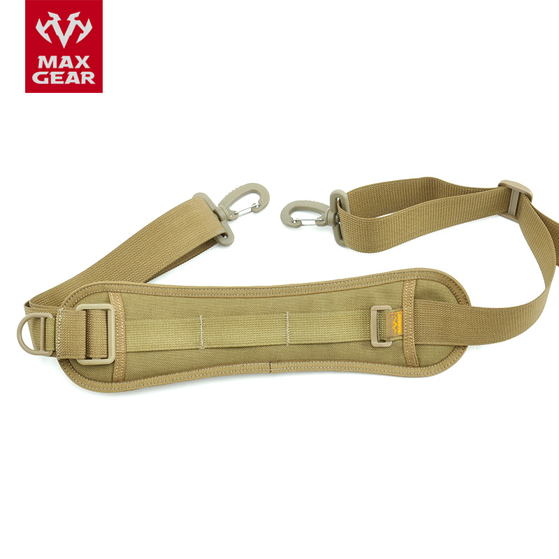 maxgear 1.5英寸背包肩带 含肩垫 尼龙透气材质 舒适背负 3436 卡其色