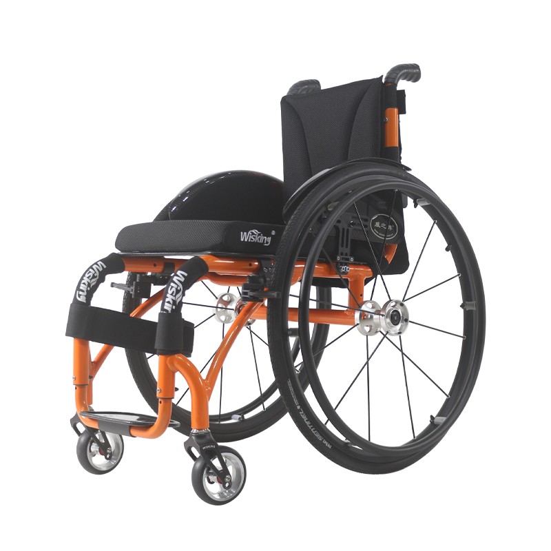 威之群8803运动轮椅 折叠轻便易携带残疾人手推老人可上飞机手动量身定制款 8803标配款运动轮椅车