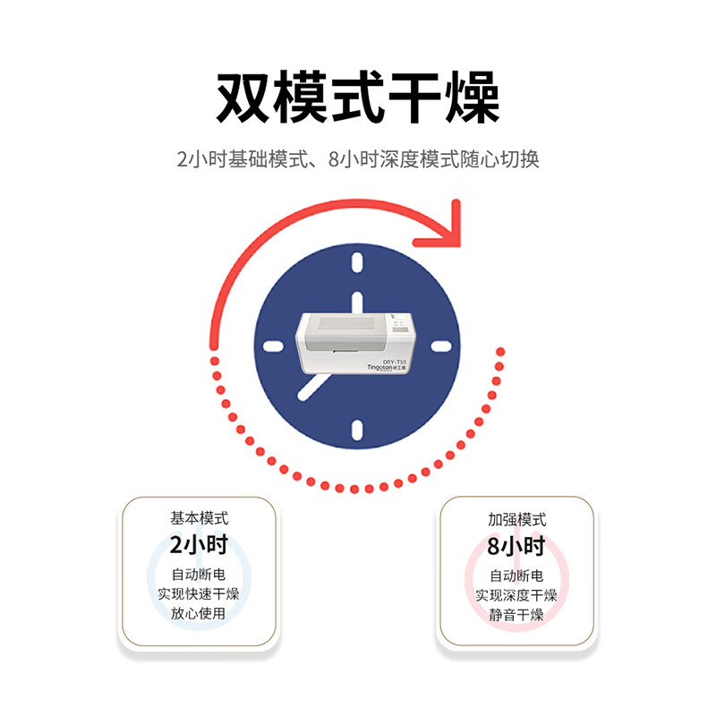 听工场助听器耳蜗洗耳器家用智能干燥盒高温杀菌防潮神器助听器专用功能 T20电子干燥器
