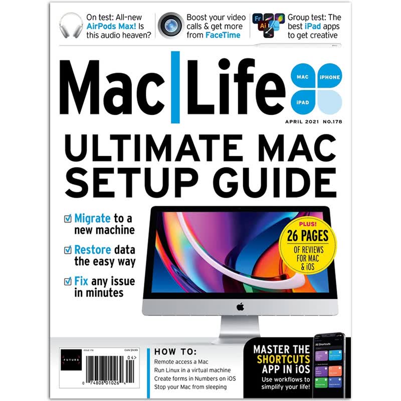 Mac Life 苹果生活电子科技杂志 2023/2021/22年单期可选 美国电子产品杂志 2021年4月刊