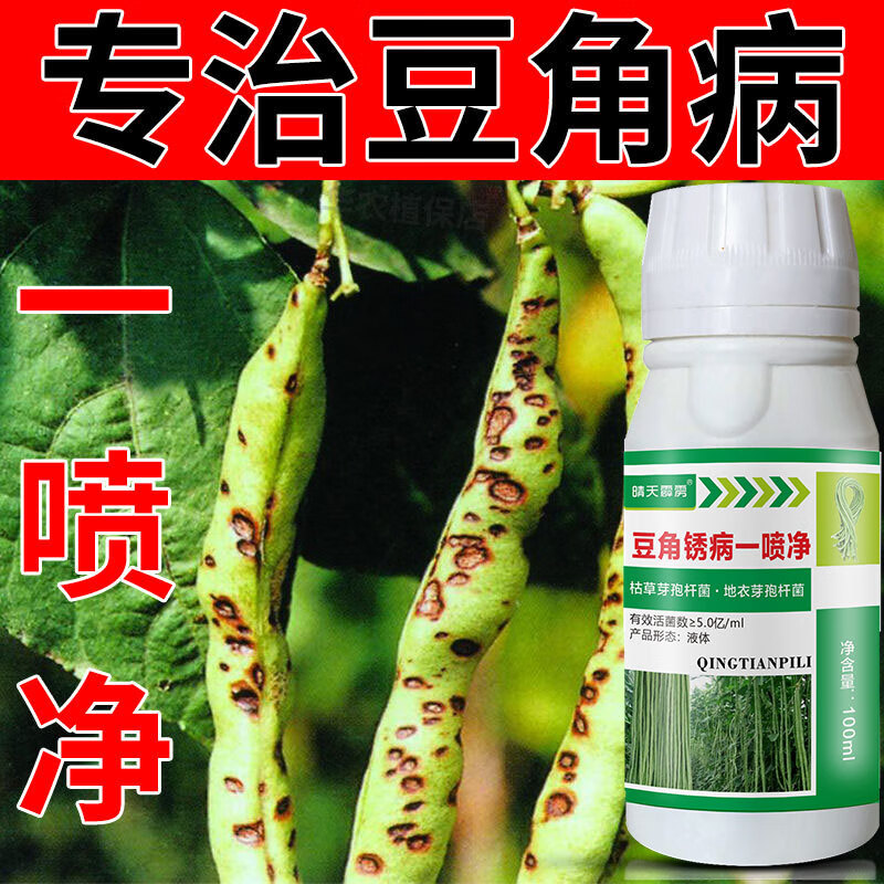 豆角专用药 四季豆叶霉病枯萎根腐绣病灰霉叶斑炭疽豆角杀菌剂 100g