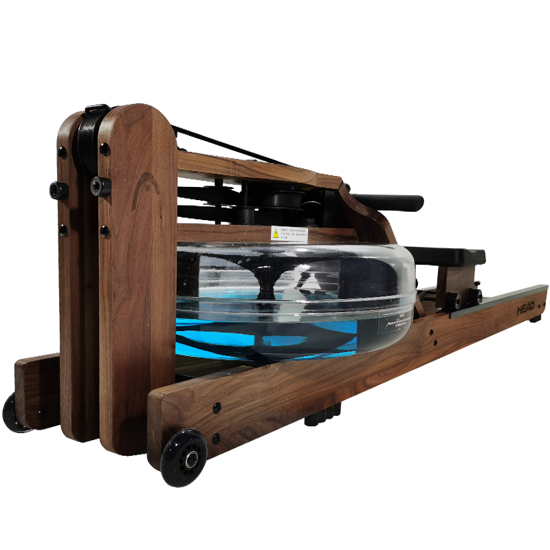 HEAD 海德 WR512 实木水阻划船机进口黑胡桃木家用智能划船器健身器材