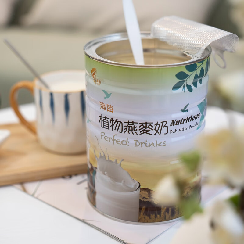 淯苗植物燕麦奶 上班族儿童中老年营养早餐冲饮纯净素代餐粉 850g*1罐 850g*1罐 罐装 850g