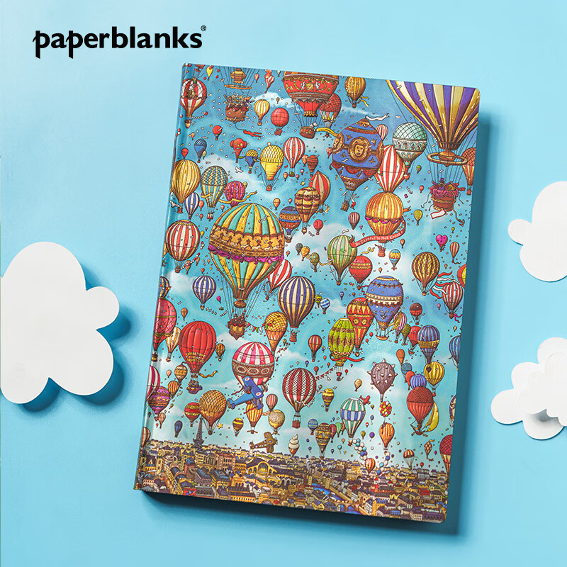 paperblanks佩兰克笔记本本子日记本文艺精致手帐手账本记事本儿童小学生文具迷宫大侦探气球盛宴 【软壳绑带款】气球盛宴/小本/空白