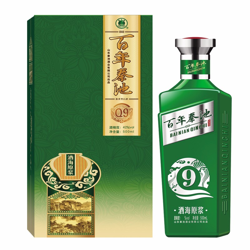 秦池山东白酒秦池酒业百年秦池酒海q9酒42度500ml浓香型白酒 单瓶装