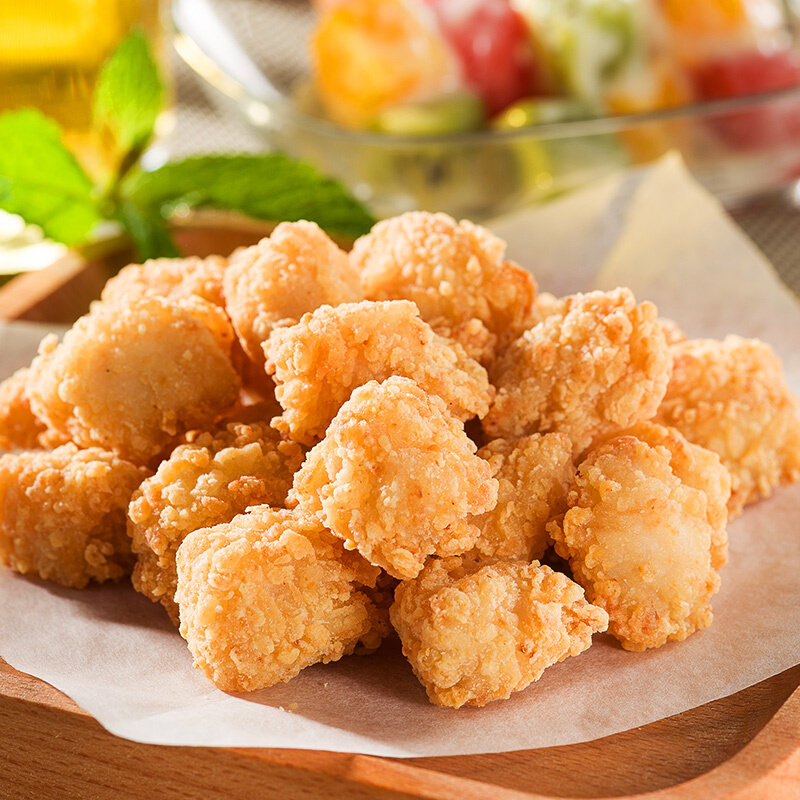 鸡米花新鲜冷冻盐酥鸡油炸小吃半成品鸡块 1kg 鸡米花