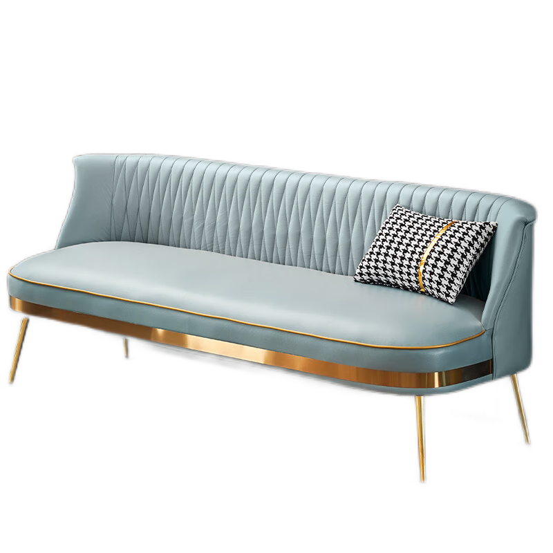 牧席 轻奢双人沙发小户型休闲简约房间卧室小沙发服装店铺三人沙发科技布沙发 单人位+四人位+组合茶几【颜色备注】