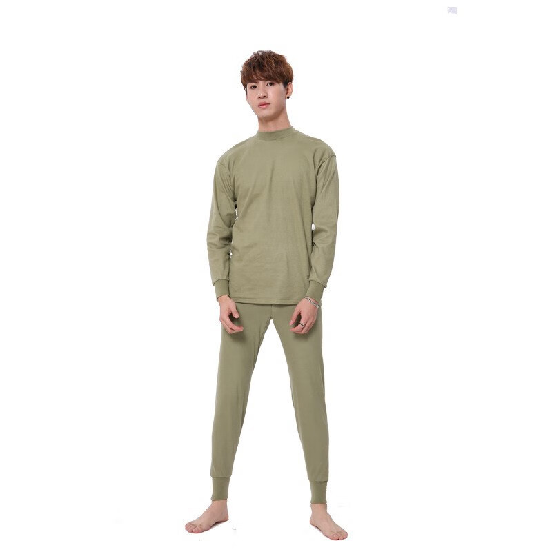 【男士保暖衣】男士老式秋衣套装军绿矿用煤矿井下劳保秋衣秋裤线衣