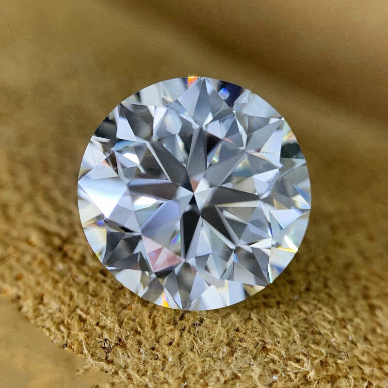 5克拉f色si2切工vg非常好天然钻石定制求婚结婚戒指