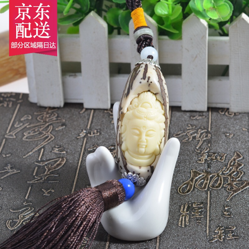 千眼菩提雕刻观音褐色