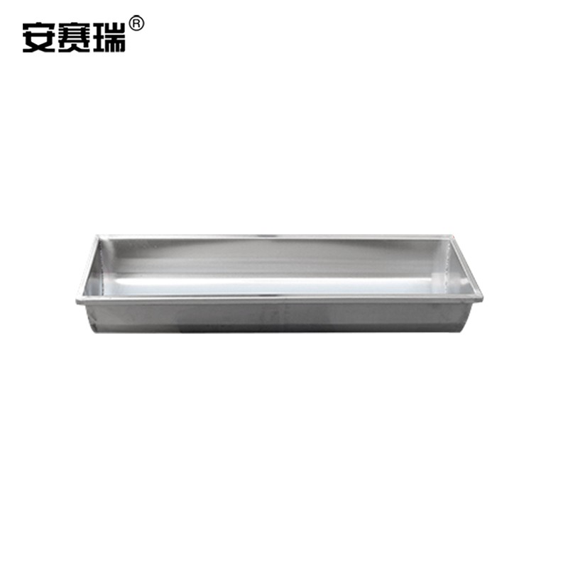 安赛瑞 不锈钢羊食槽 羊用喂料槽饮水槽采食槽 畜牧养殖设备 1米羊槽